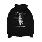 May club -【WESTRIDE】HEAVY WEIGHT FULL-ZIP HOODIE:REVOLUTION 69 (BLACK)